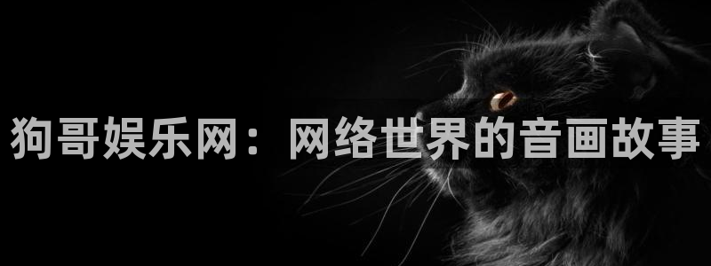 新航娱乐注册：狗哥娱乐网：网络世界的音画故事