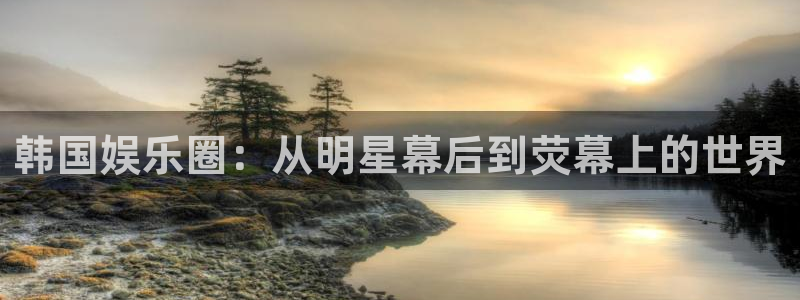 新航娱乐登录地址：韩国娱乐圈：从明星幕后到荧幕上的世界